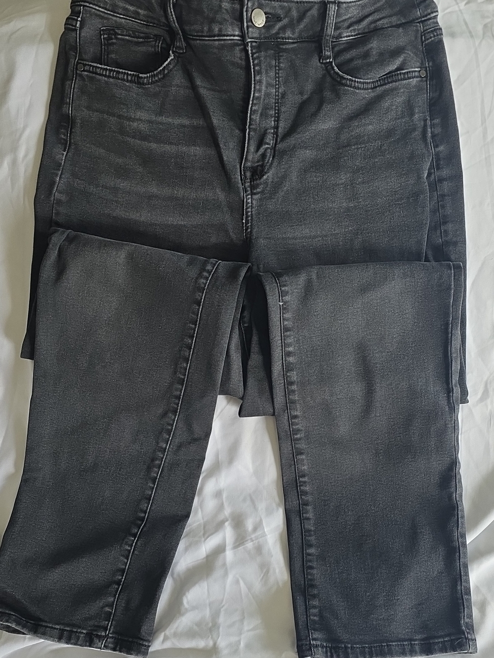 Nine West Straight-Leg Jeans in Washed Black